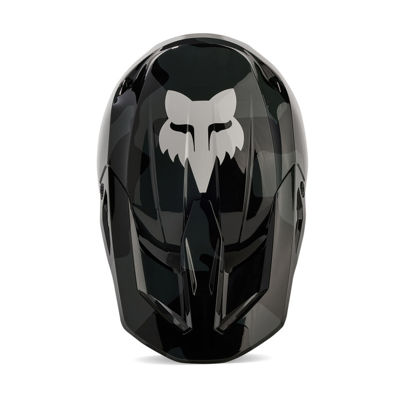 Fox Junior V1 Bnkr Black Camo helmet