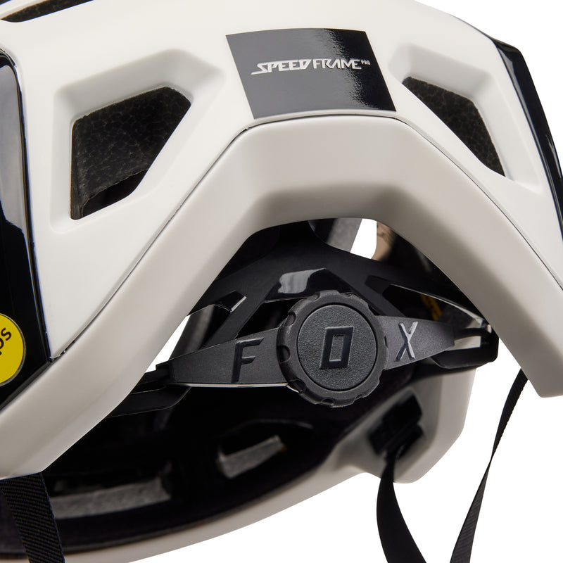 Fox Speedframe Pro Blocked Vintage White Bike Helmet