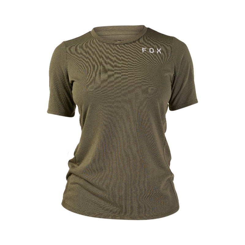 Fox Lady W Ranger Drirelease Alyn Olive Green Cycling Jersey | RideHub