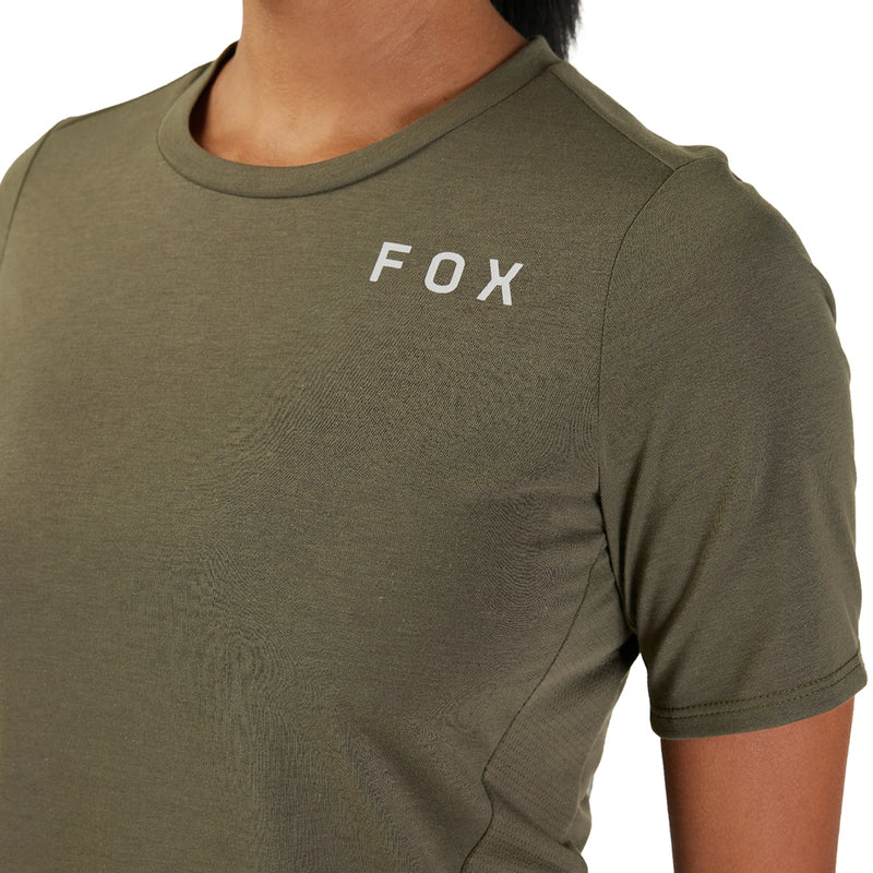 Fox Lady W Ranger Drirelease Alyn Olive Green Cycling Jersey | RideHub