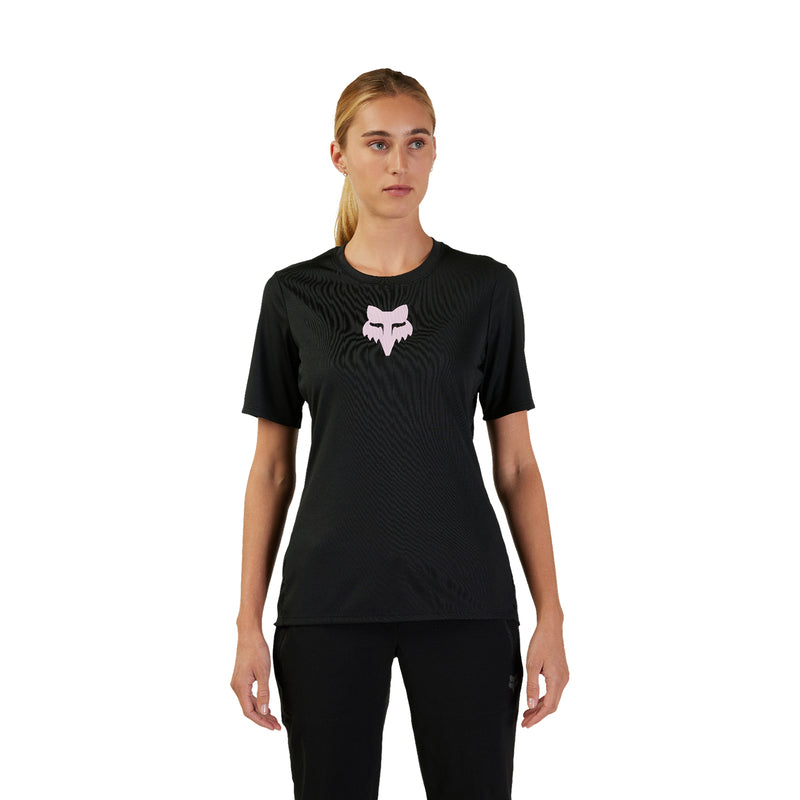 Fox Lady W Ranger Foxhead Black Cycling Jersey | RideHub