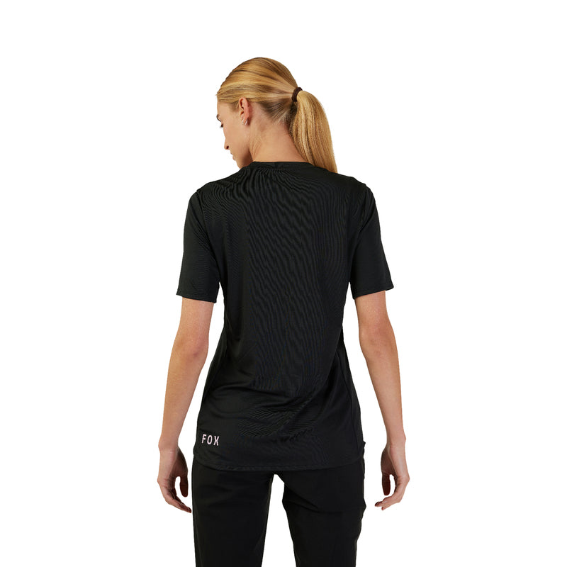 Fox Lady W Ranger Foxhead Black Cycling Jersey | RideHub