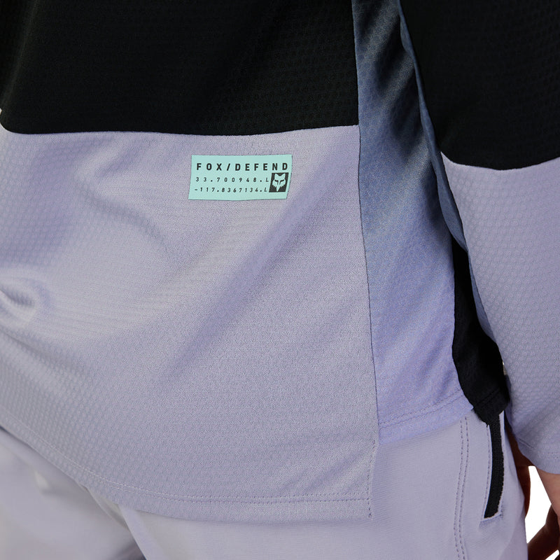Fox Lady W Defend Race Black Long Sleeve Cycling Jersey | RideHub