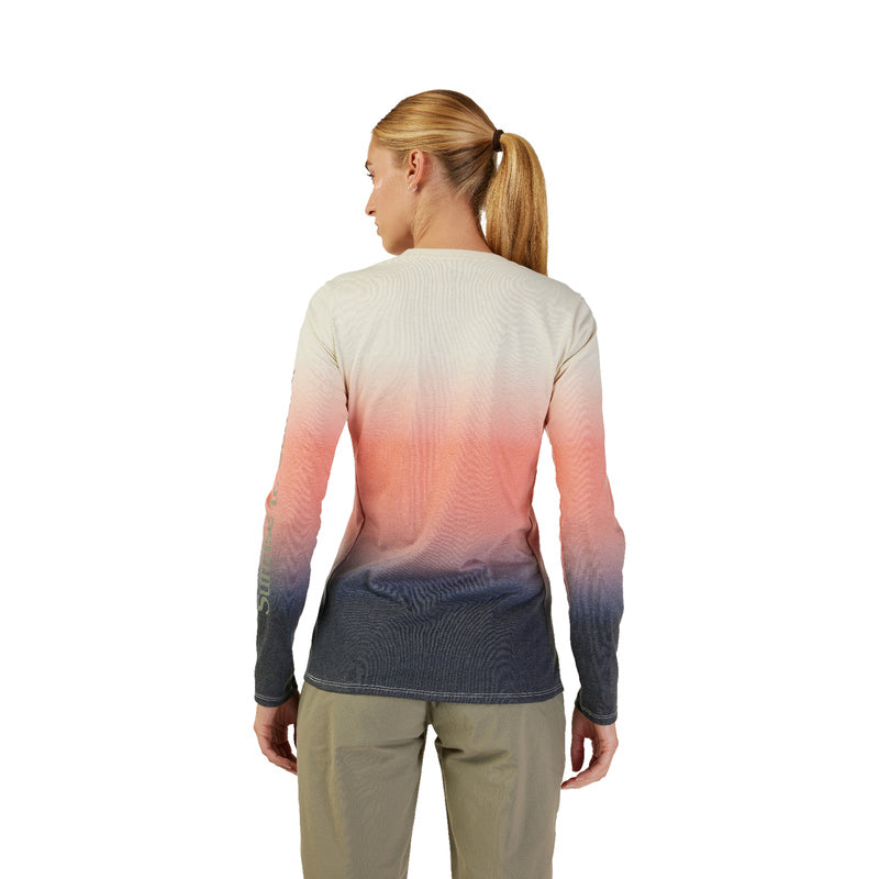 Fox Lady W Ranger Drirelease Mid Lunar Bone Long Sleeve Cycling Jersey | RideHub