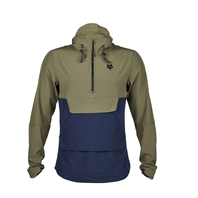Fox Ranger Wind Pullover Olive Green Rain Jacket