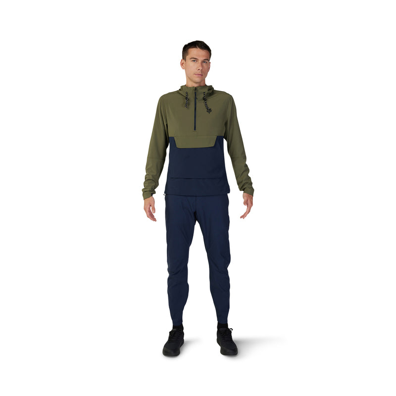 Fox Ranger Wind Pullover Olive Green Rain Jacket