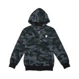 Fox Junior Fox Head Black Camo Zip Hoodie
