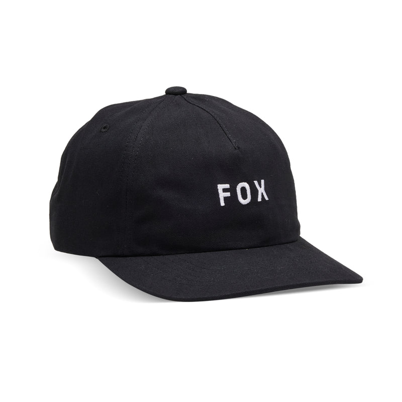 Fox Lady W Wordmark Adjustable Black Baseball Cap