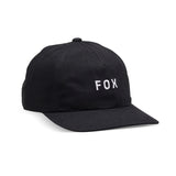 Fox Lady W Wordmark Adjustable Black Baseball Cap