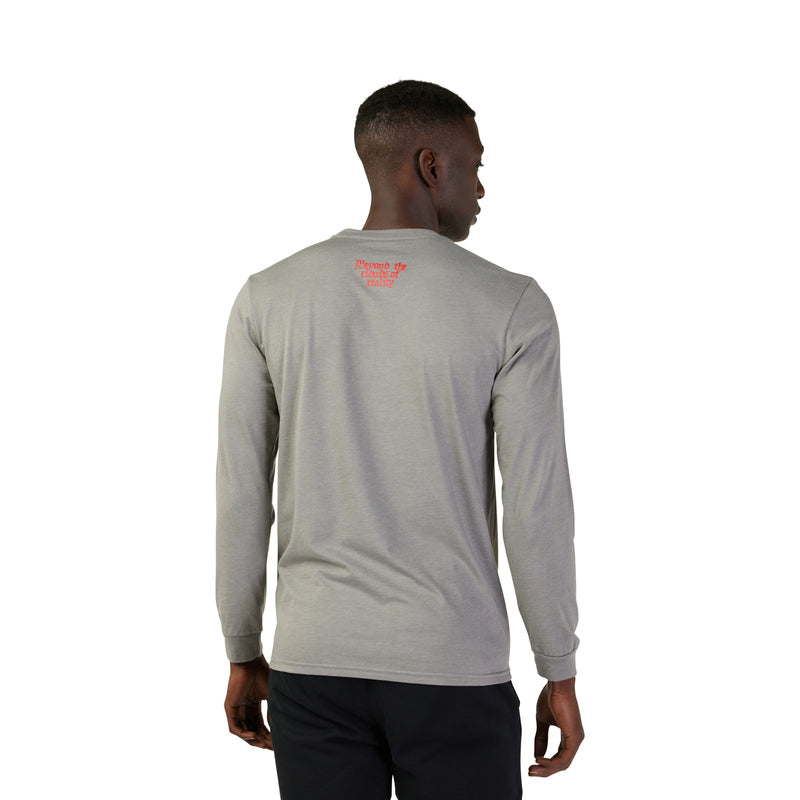 Fox Atlas Heather Graphite Long Sleeve T-Shirt | RideHub