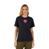Fox Lady Fox Head T-Shirt Black/Pink
