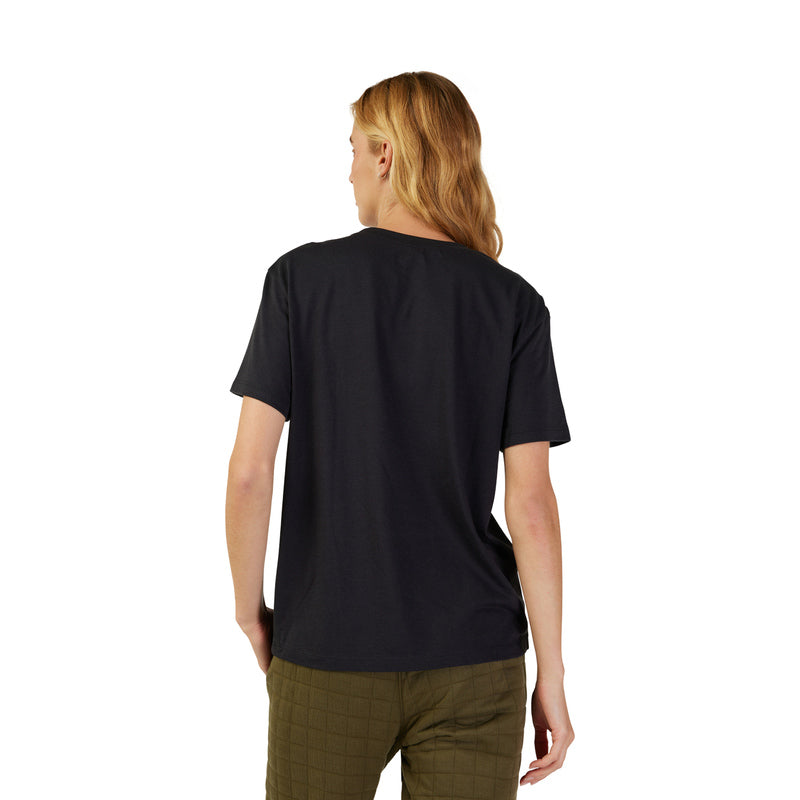 Fox Lady Fox Head T-Shirt Black/Pink