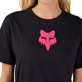Fox Lady Fox Head T-Shirt Black/Pink