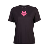 Fox Lady Fox Head T-Shirt Black/Pink