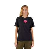 Fox Lady Fox Head T-Shirt Black/Pink