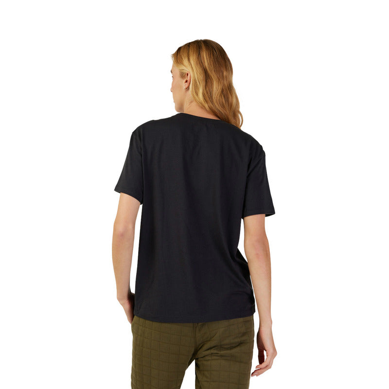 Fox Lady Fox Head T-Shirt Black/Pink
