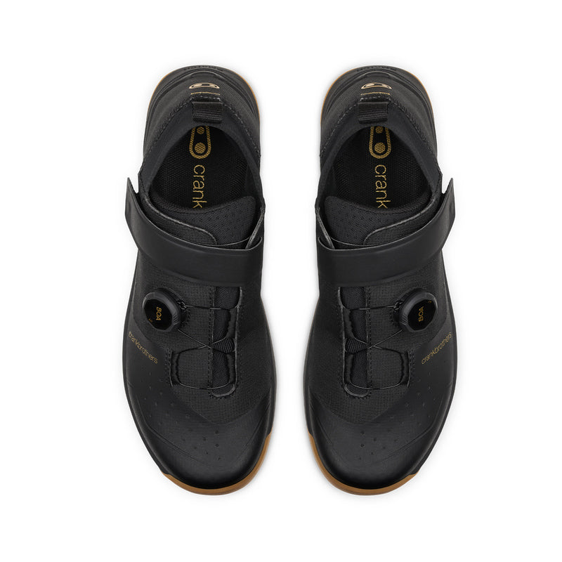 Crankbrothers Stamp Trail Boa Shoes Black/Gold - Gum Outsole
