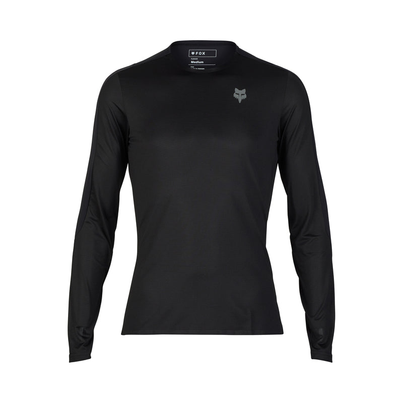 Fox Flexair Ascent Black Long Sleeve Cycling Jersey | RideHub