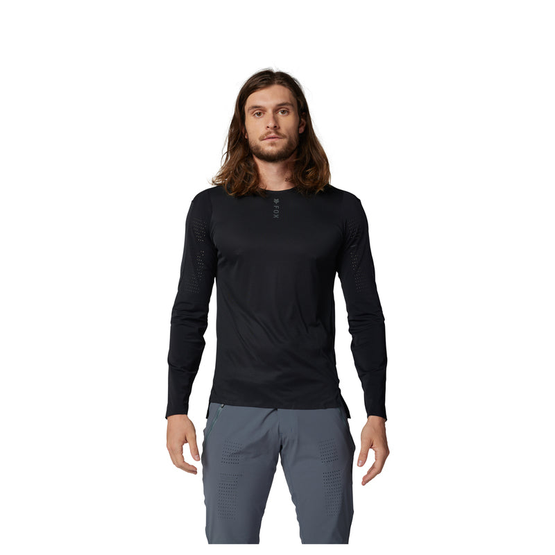 Fox Flexair Pro Long Sleeve Cycling Jersey Black | RideHub