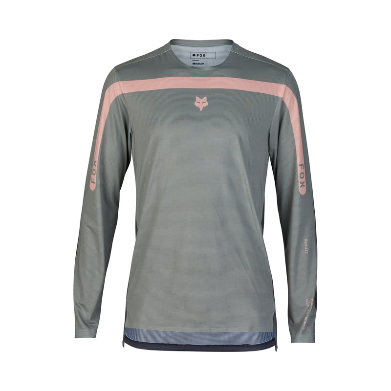 Fox Flexair Aviation Race Long Sleeve Cycling Jersey Grey Vintage | RideHub
