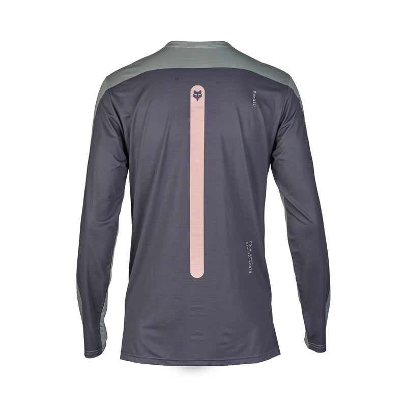 Fox Flexair Aviation Race Long Sleeve Cycling Jersey Grey Vintage | RideHub