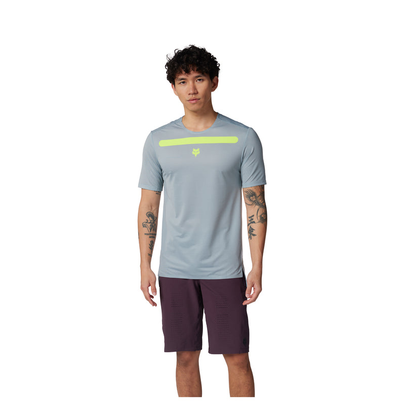 Fox Flexair Aviation Race Gunmetal Cycling Jersey | RideHub