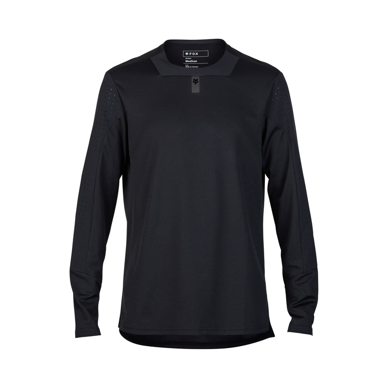 Fox Defend Black Long Sleeve Cycling Jersey | RideHub