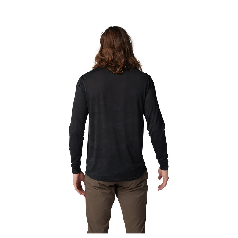 Fox Ranger Tru Dri Black Long Sleeve Cycling Jersey | RideHub