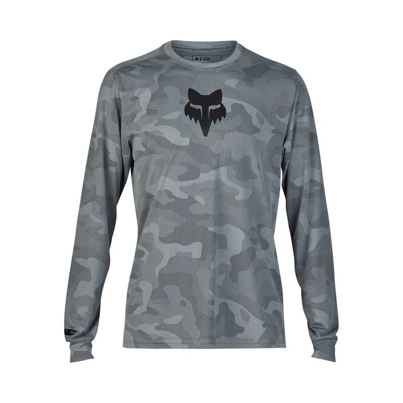Fox Ranger Tru Dri Cloud Grey Long Sleeve Cycling Jersey | RideHub