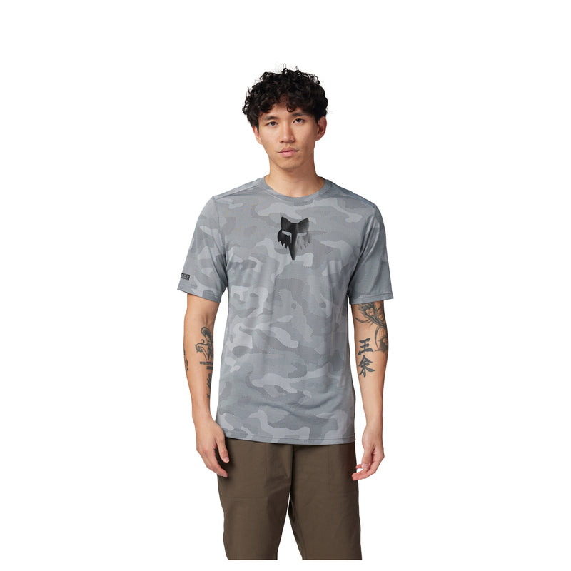 Fox Ranger TruDri Cloud Grey Cycling Jersey | RideHub
