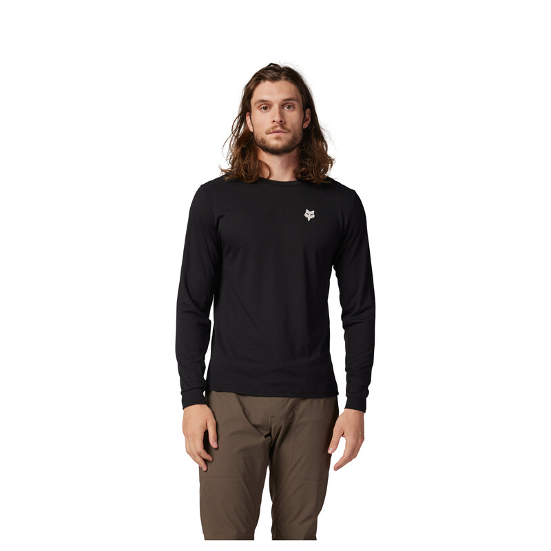 Fox Ranger Dr Shepherds Black Long Sleeve Cycling Jersey | RideHub
