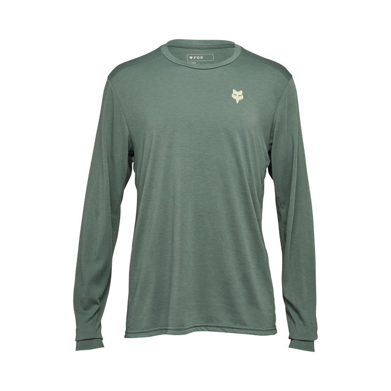 Fox Ranger Dr Shepherds Hunter Green Long Sleeve Cycling Jersey | RideHub