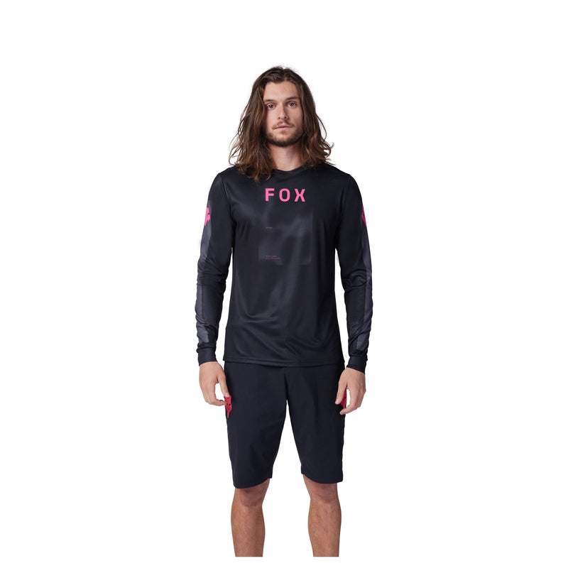 Fox Ranger Taunt Black Long Sleeve Cycling Jersey | RideHub