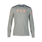 Fox Ranger Dr Aviation Grey Vintage Long Sleeve Cycling Jersey | RideHub