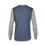 Fox Ranger Dr Aviation Grey Vintage Long Sleeve Cycling Jersey | RideHub