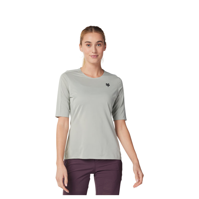 Fox Lady Flexair Ascent Gray Vin Women's Cycling Jersey | RideHub