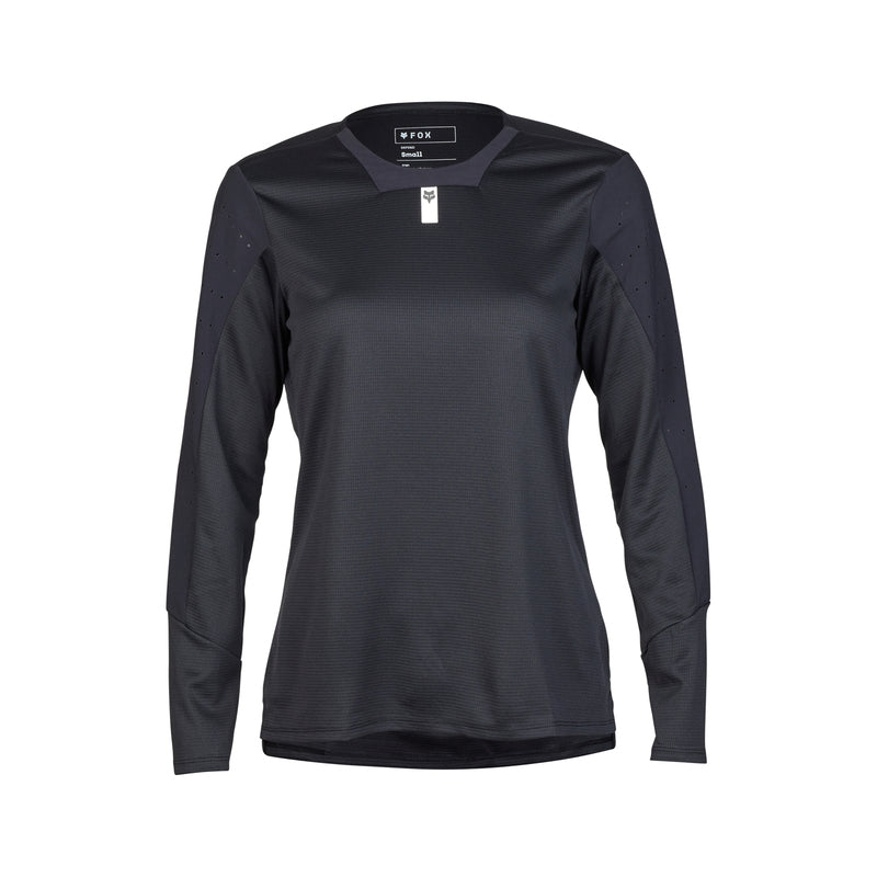 Fox Lady Defend Black Long Sleeve Cycling Jersey | RideHub