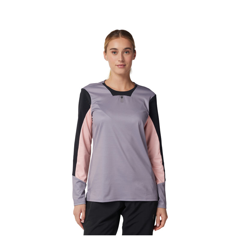 Fox Lady Defend Stone Long Sleeve Cycling Jersey | RideHub