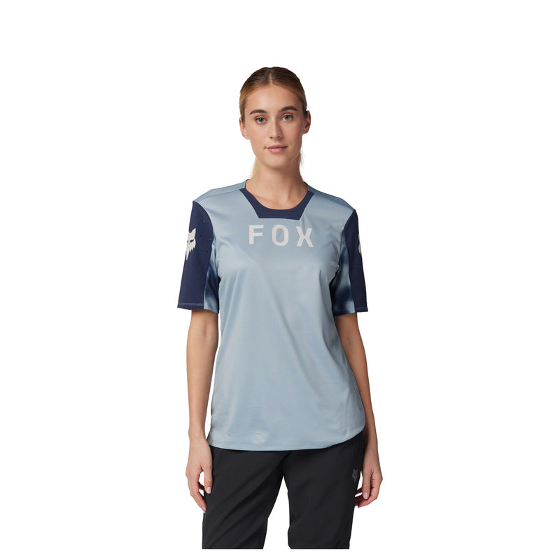 Fox Lady Defend Taunt Gunmetal Women's Cycling Jersey | RideHub