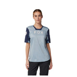 Fox Lady Defend Taunt Gunmetal Women's Cycling Jersey | RideHub