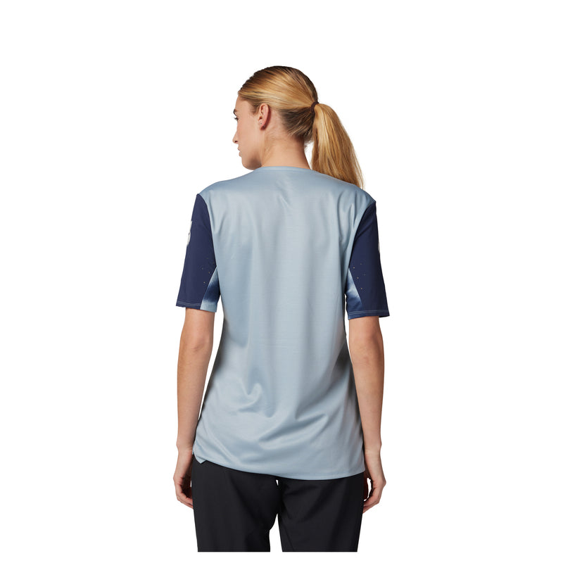 Fox Lady Defend Taunt Gunmetal Women's Cycling Jersey | RideHub