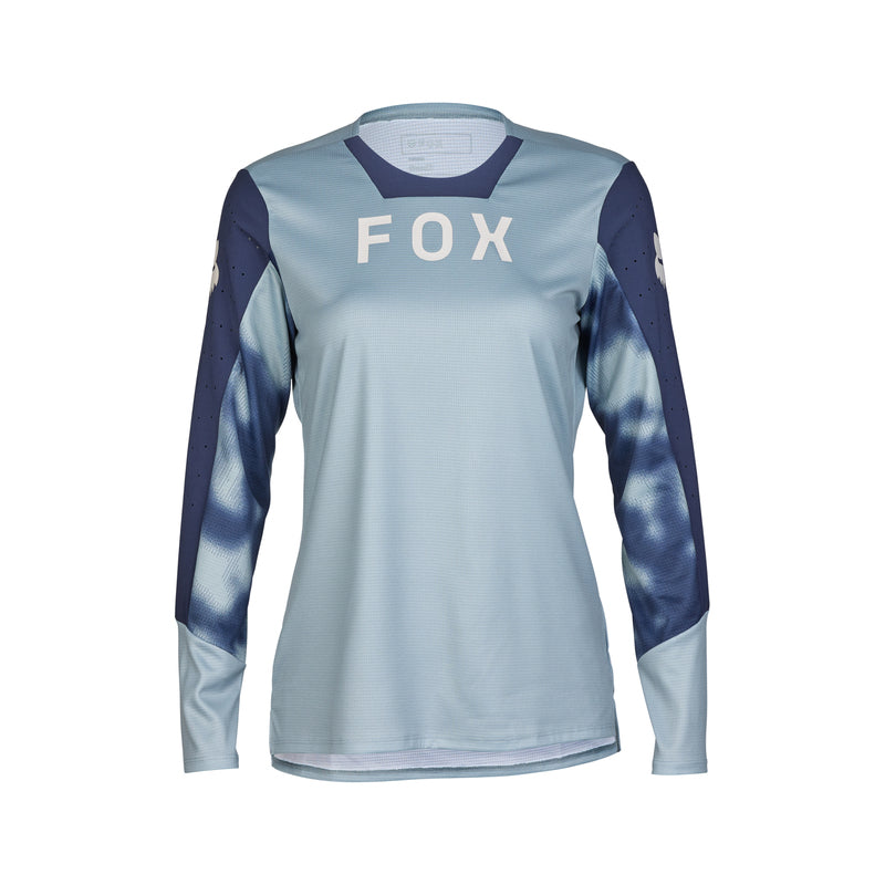 Fox Lady Defend Taunt Gunmetal Long Sleeve Cycling Jersey | RideHub