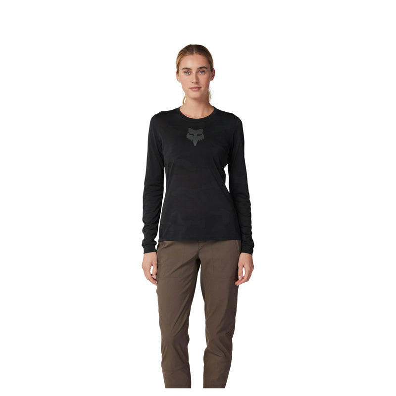 Fox Lady Ranger Tru Dri Long Sleeve Cycling Jersey Black | RideHub