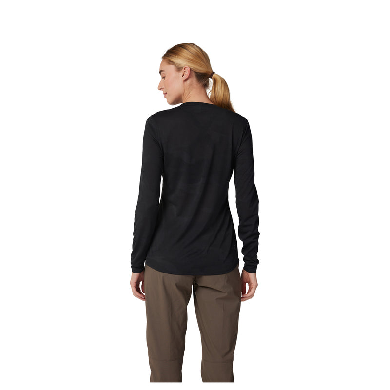 Fox Lady Ranger Tru Dri Long Sleeve Cycling Jersey Black | RideHub