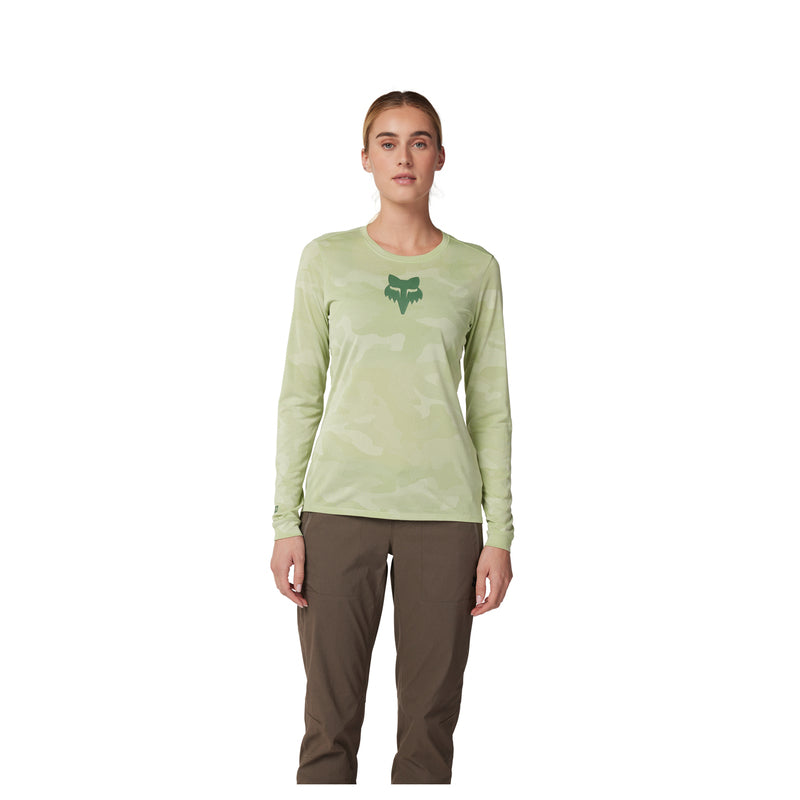 Fox Lady Ranger Tru Dri Cactus Long Sleeve Cycling Jersey | RideHub