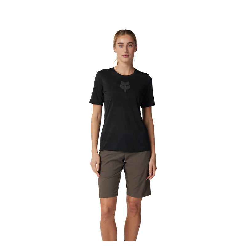 Fox Lady Ranger Tru Dri Black Cycling Jersey | RideHub