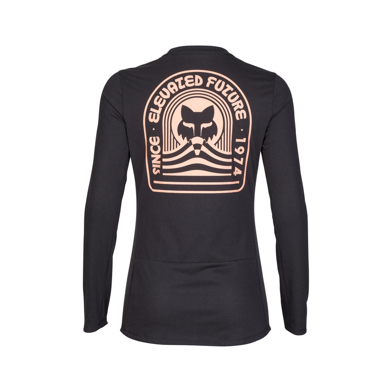 Fox Lady Ranger Dr Black Long Sleeve Cycling Jersey | RideHub