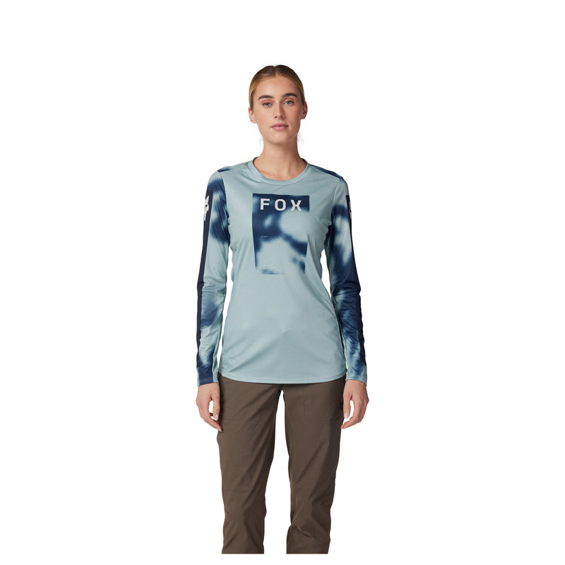 Fox Lady Ranger Taunt Gunmetal Long Sleeve Cycling Jersey | RideHub