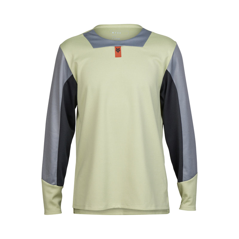 Fox Junior Defend Cactus Long Sleeve Cycling Jersey | RideHub