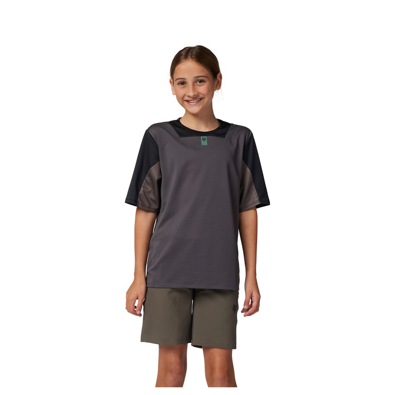 Fox Junior Defend Graphite Cycling Jersey | RideHub